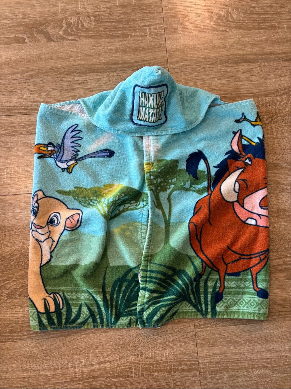 Disney The Lion King hooded bath wrap towel